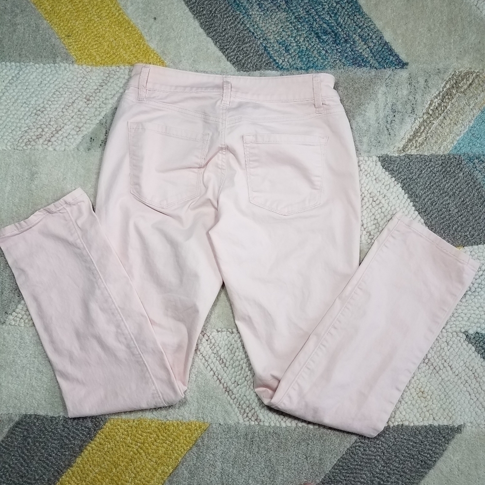 Ann Taylor Loft Curvy Straight Light Pink Pants 2 - Picture 5 of 6